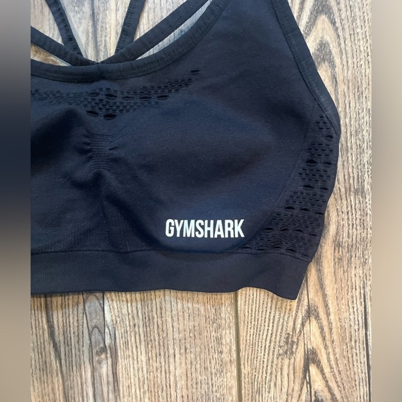 Gymshark Vital Seamless Sports Bra | Black | Size M | - Picture 4 of 9